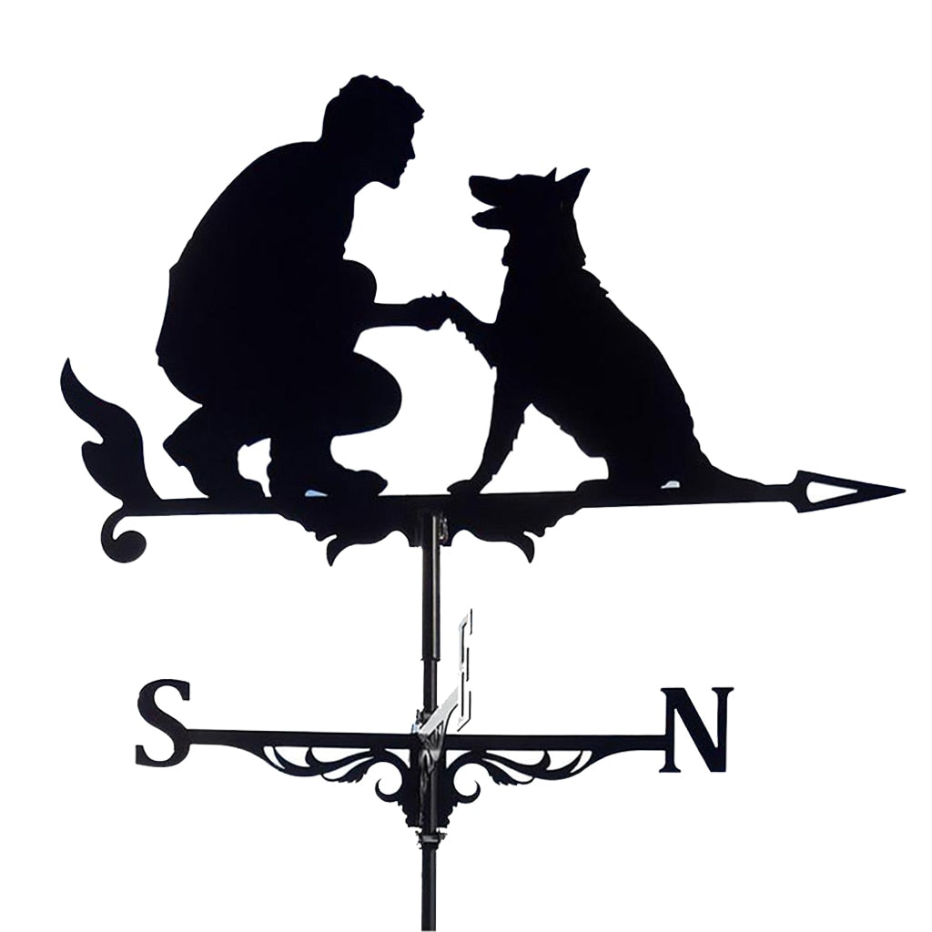 Weathervane Weather Vanes Roofs Retro Garden Stake - Eagle, Rooster, Dog, Ships, Witch, Horse, Planes, Motorbikes,  and Sasquatch