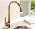 Antique Brass Finish Kitchen Faucet Bronze Single Handle Hot and Cold Water Sink Tap 360 Swivel Bathroom Sink Mixer Taps EK5013