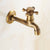 Antique Brass Wall Mount Single Lever Cold Water Sink Faucet/Washing Machine Tap