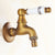Antique Brass Wall Mount Single Lever Cold Water Sink Faucet/Washing Machine Tap