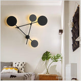 Nordic living room simple personality creative LED 4 heads round Lights