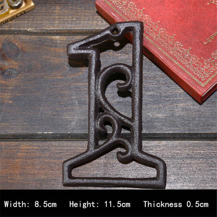 8cm Cast Iron Door Number