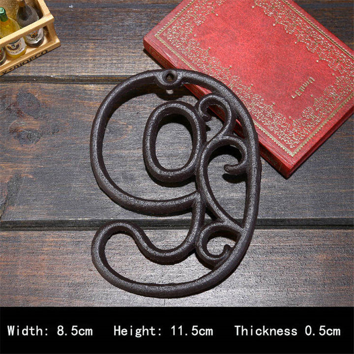 8cm Cast Iron Door Number