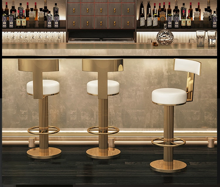 Bar Stools Counter Height Adjustable Swivel Bar Chair Modern Stainess Steel Kitchen Counter Stools Dining Chairs Set