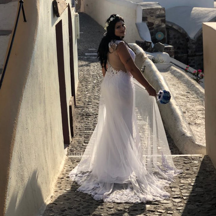 LORIE Mermaid Wedding Dresses Turkey 2019 Lace Appliques Bridal Dress Custom Made Wedding Gown vestidos de noiva Plus size