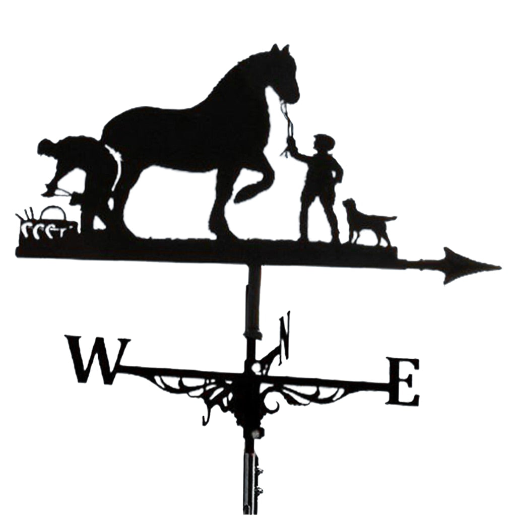 Weathervane Weather Vanes Roofs Retro Garden Stake - Eagle, Rooster, Dog, Ships, Witch, Horse, Planes, Motorbikes,  and Sasquatch