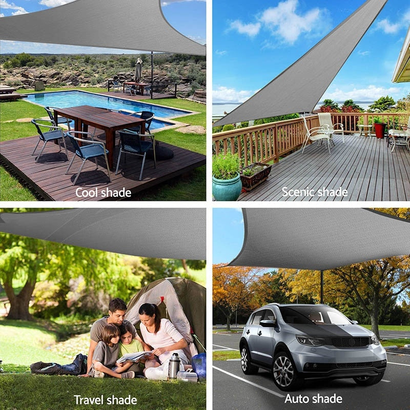 3/4*5m 5*6m 6*8m UV Protection 70% Waterproof Oxford Cloth Outdoor Sun Sunscreen Shade Sails