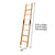 8FT / 9FT /10FT DIY Oak Ladder with Metal joint Black sliding track and bottom wheel