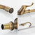 Antique Brass Finish Kitchen Faucet Bronze Single Handle Hot and Cold Water Sink Tap 360 Swivel Bathroom Sink Mixer Taps EK5013