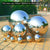 Stainless Steel Hollow Bright Mirror l Garden Landscape Floating Ball