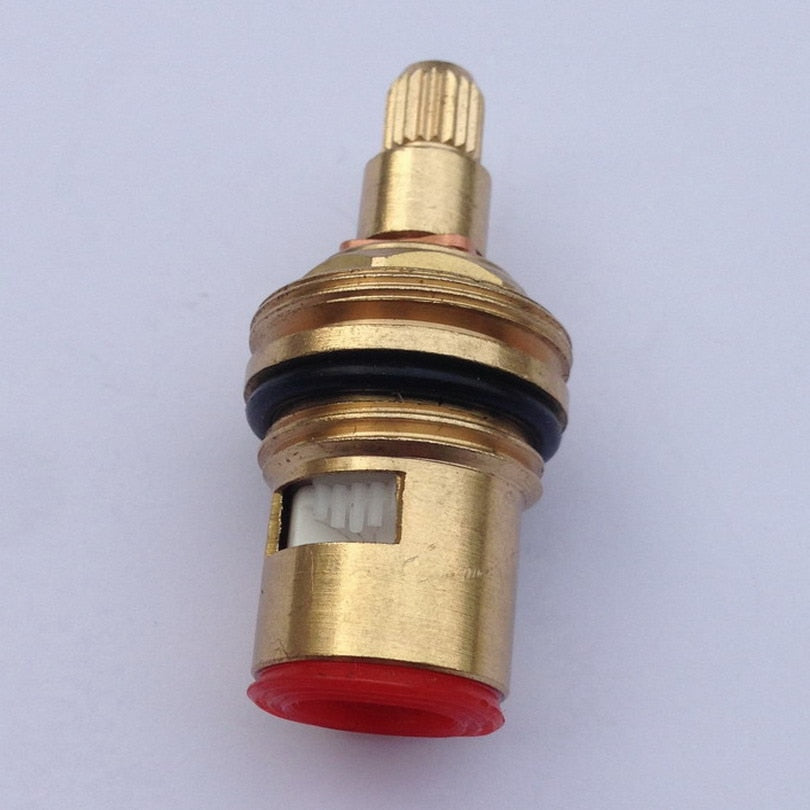 1/2&quot; Replacement Brass Ceramic Disc Tap Valve Quarter Turn Cartridges Gland Insert 20 Teeth Bathroom Faucet Accessory Kba501