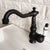 Black Oil Rubbed Brass Swivel Spout Single Handle Faucet Basin Mixer Tap