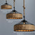 Industrial metal rope vintage pendant lights