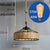 Industrial metal rope vintage pendant lights