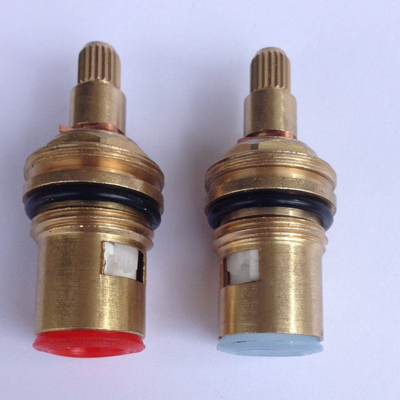 1/2&quot; Replacement Brass Ceramic Disc Tap Valve Quarter Turn Cartridges Gland Insert 20 Teeth Bathroom Faucet Accessory Kba501