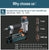 FUJIWARA 3-in-1 Carpenter Pneumatic Nail Gun 18Ga/20Ga Wood Air Stapler F10-F50, T20-T50, 440K Nails