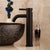 KEMAIDI Ceramic  Basin & Faucet Mixer Black ORB Tap Bamboo Waterfall Basin Taps