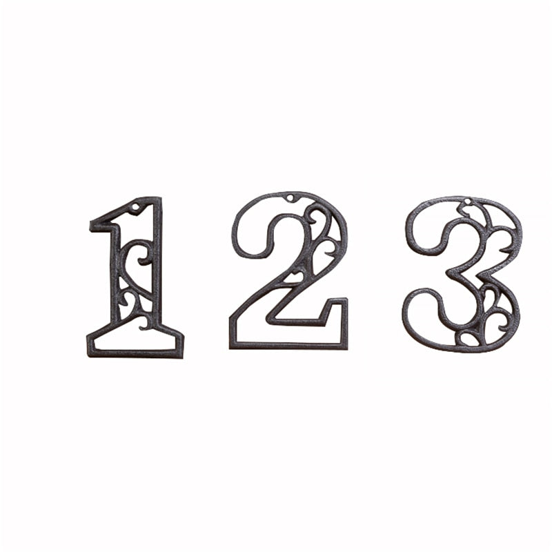 8cm Cast Iron Door Number