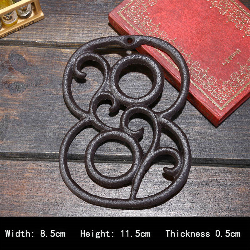 8cm Cast Iron Door Number