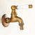 Antique Brass Wall Mount Single Lever Cold Water Sink Faucet/Washing Machine Tap