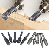 5pcs Steel Rotary Rasp File 1/4