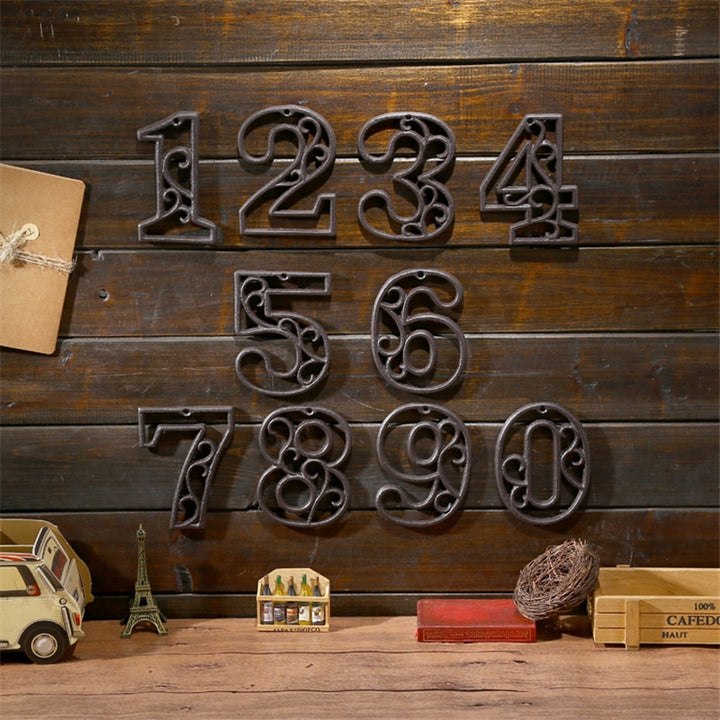8cm Cast Iron Door Number