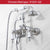 ELLEN Floor Stand Bathtub Faucets with Hand Shower Floor Standing Bath Tub Faucet Hot Cold Water Mixer Tap ELS9120