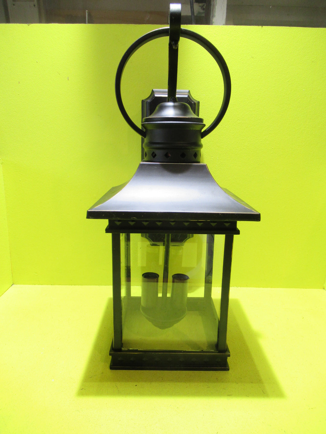 2 Light Black Carriage style Lantern    550H x 230W x 300D