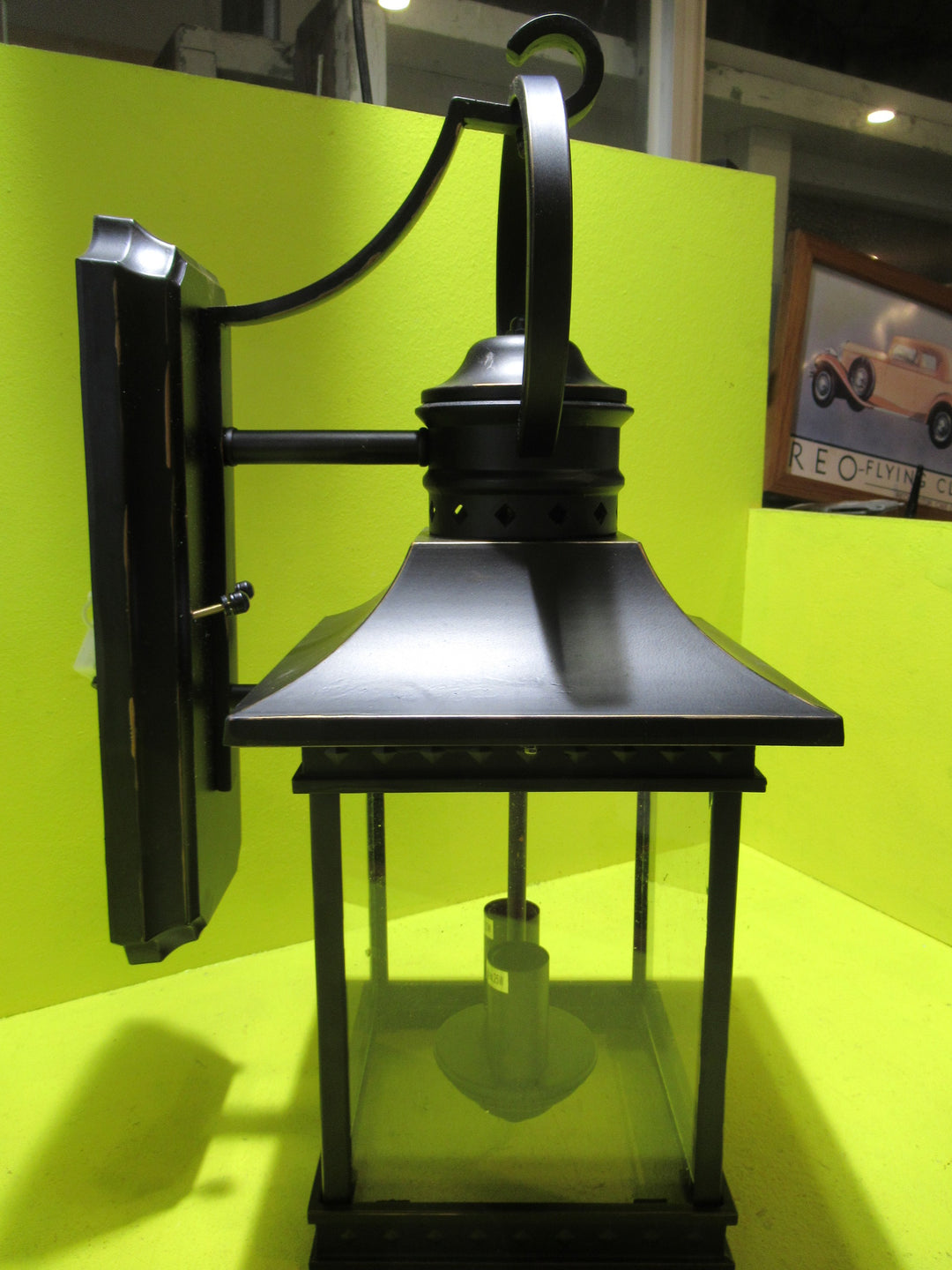 2 Light Black Carriage style Lantern    550H x 230W x 300D