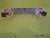 Art Deco Chrome Stepped Handle with Floral Bakelite Mounts 8.5L x 25H x 20W