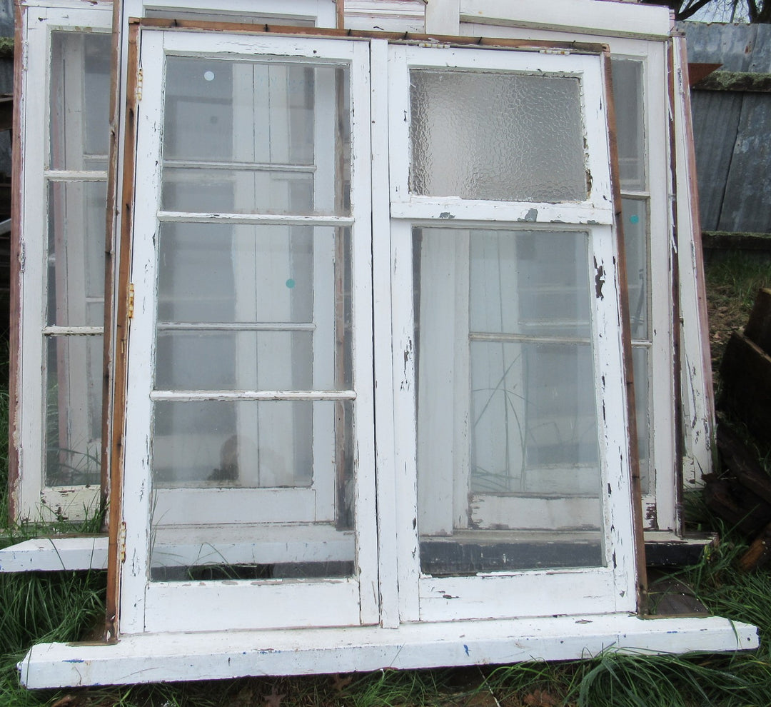 5 Lite 1950's Style Wooden Window with Big Sill (CT)  1460H x 1210W