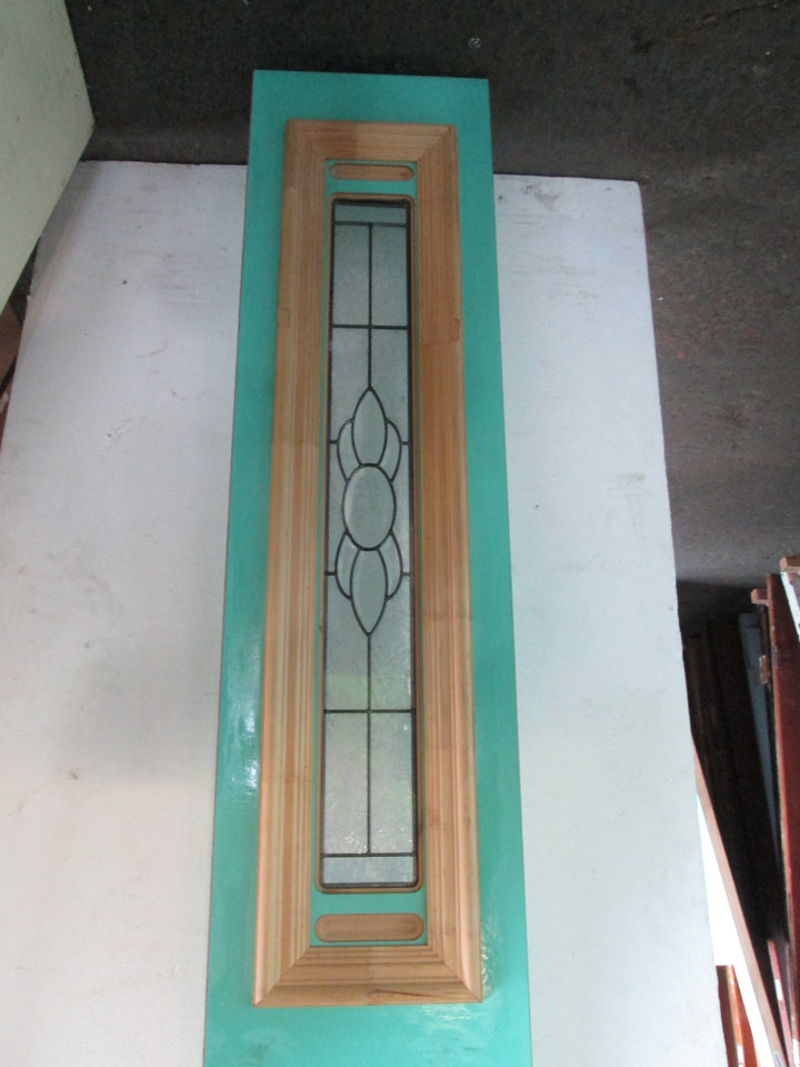 Sea Green 1 Lite  Internal Door with 2 x Side Lites 1980H x 810W x 40D/Side Lites 1980H x 400W x 40D
