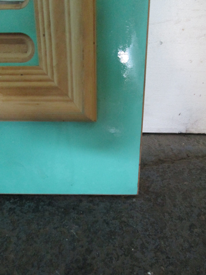 Sea Green 1 Lite  Internal Door with 2 x Side Lites 1980H x 810W x 40D/Side Lites 1980H x 400W x 40D