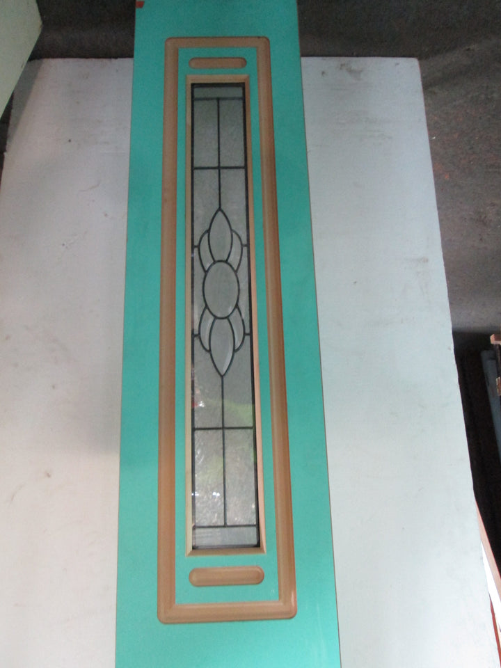 Sea Green 1 Lite  Internal Door with 2 x Side Lites 1980H x 810W x 40D/Side Lites 1980H x 400W x 40D