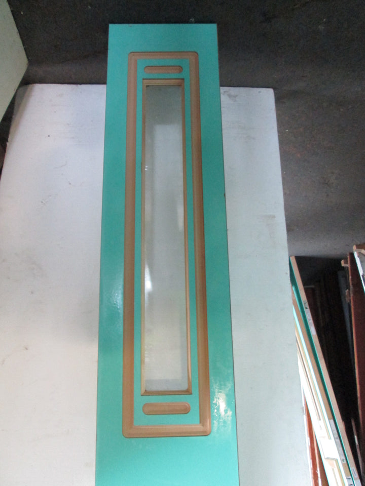 Sea Green 1 Lite  Internal Door with 2 x Side Lites 1980H x 810W x 40D/Side Lites 1980H x 400W x 40D
