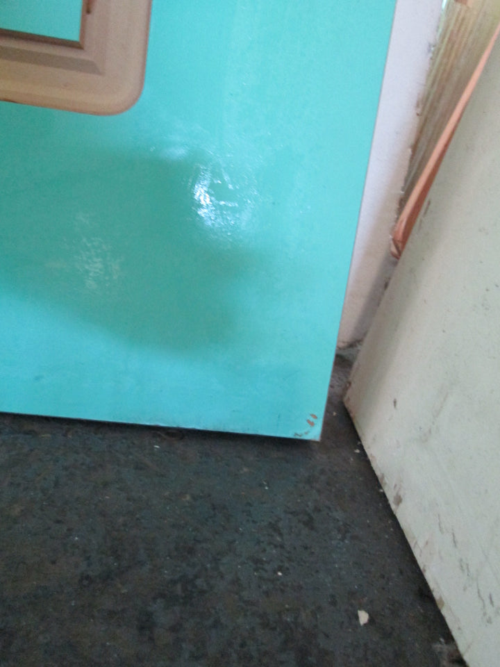 Sea Green Moulded Panel Door and  2 x Side Lites 1980H x 860W  x 40D/ 1980L  x 400W x 40D