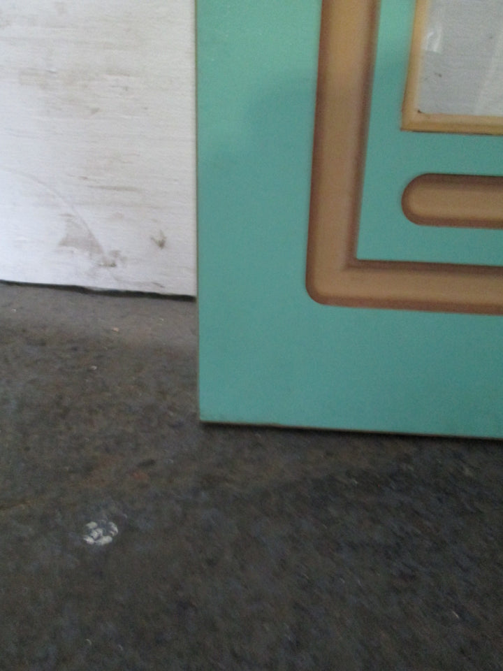 Sea Green Moulded Panel Door and  2 x Side Lites 1980H x 860W  x 40D/ 1980L  x 400W x 40D
