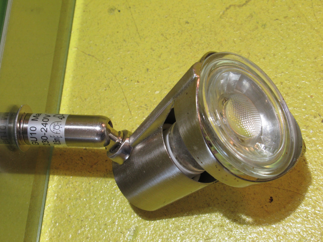 Modern Glass & Chrome Panel 3 & 4 light Spotlight    640L x 140H x 70W