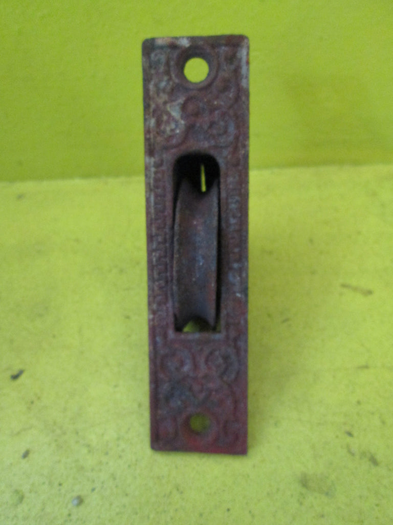 Rectangle Sash Weigh Pulley - Paisley Design 108L x 26W x 45D