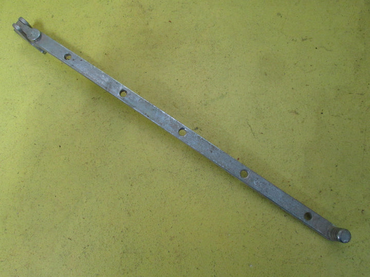 Chrome Ribbed End Casement Stay 370L x 15W