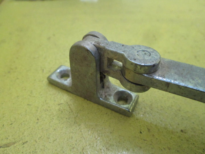 Chrome Ribbed End Casement Stay 370L x 15W