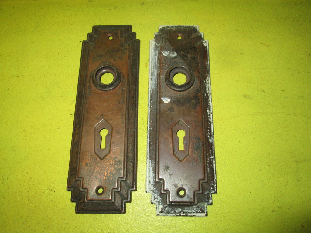 Art Deco Copper Stepped Plates 180L x 60W