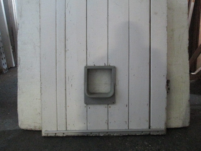 Tongue & Groove Door with Cat Flap(2101H x 810W x 45D)