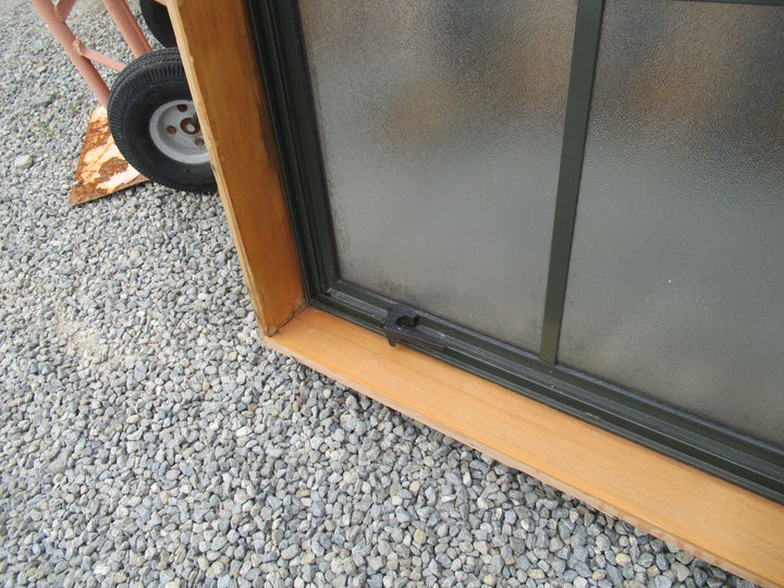 6 Lite Colonial Top Opening Green Aluminium Window  850H x 1000W x 130D
