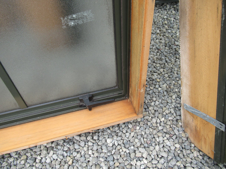 6 Lite Colonial Top Opening Green Aluminium Window  850H x 1000W x 130D