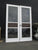 Exterior Amber & Red Leadlight French Doors 2140H x 1530W