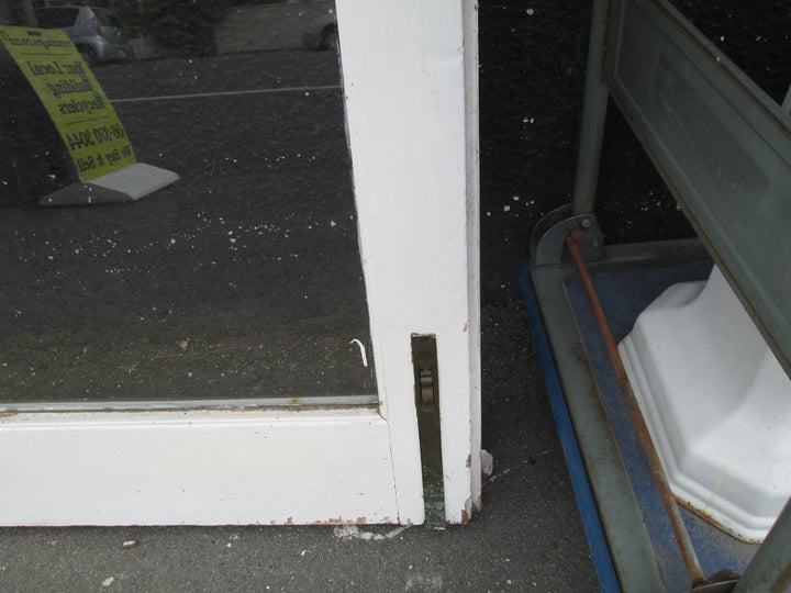 Exterior Amber & Red Leadlight French Doors 2140H x 1530W