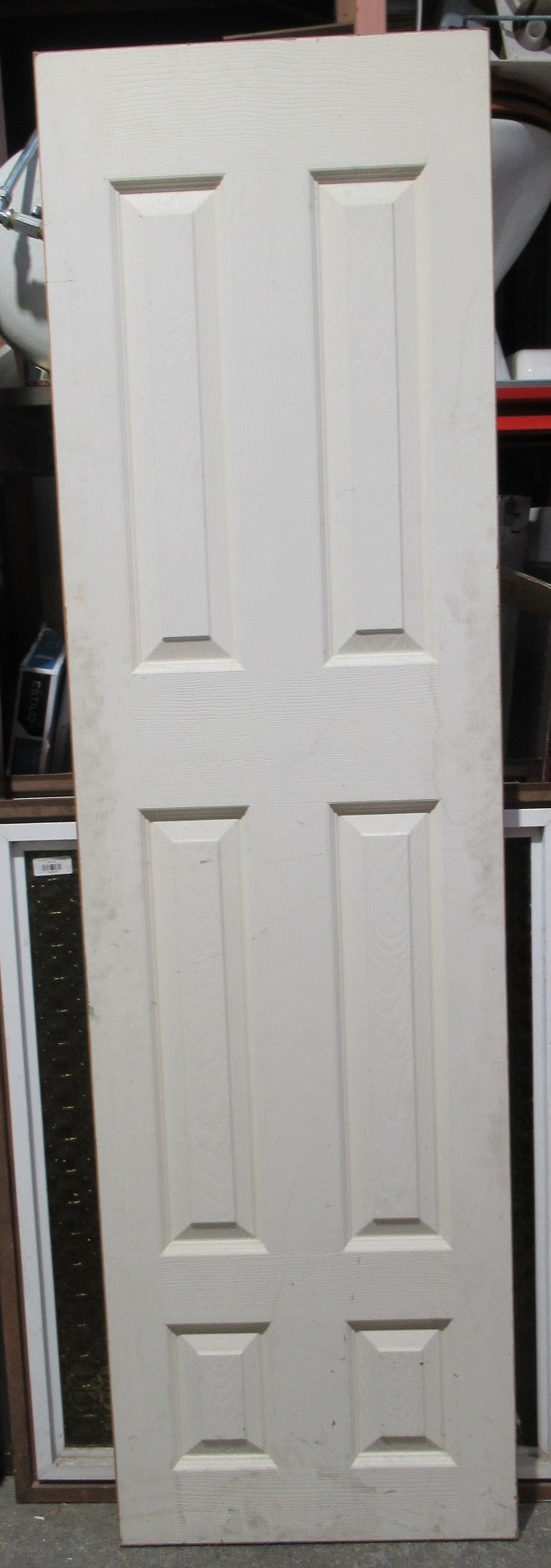 Modern 6 Panel Hollowcore Door   1980H x 560W x 35D