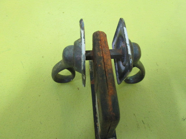 Brass Loop Handle with Square Door Plate.(Axial 63)