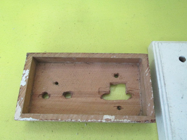 Medium Rectangle Wooden Mounting Block for Vintage Switches(160H x 85W x 30H)